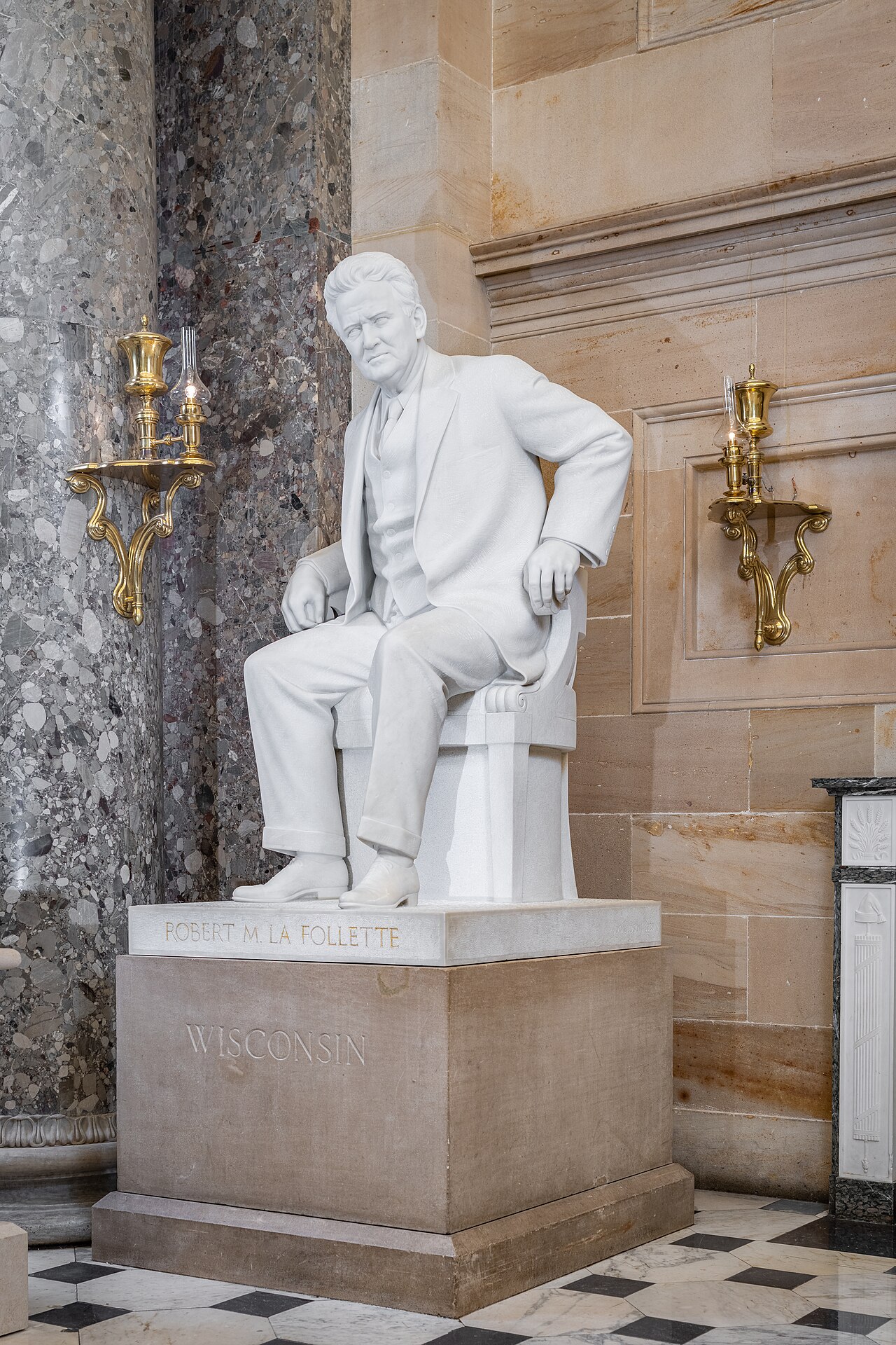 statue of Robert M. La Follette by Jo Davidson