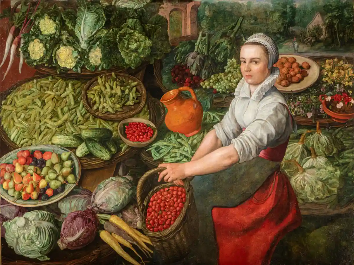 The Vegetable Seller by Joachim Beuckelaer