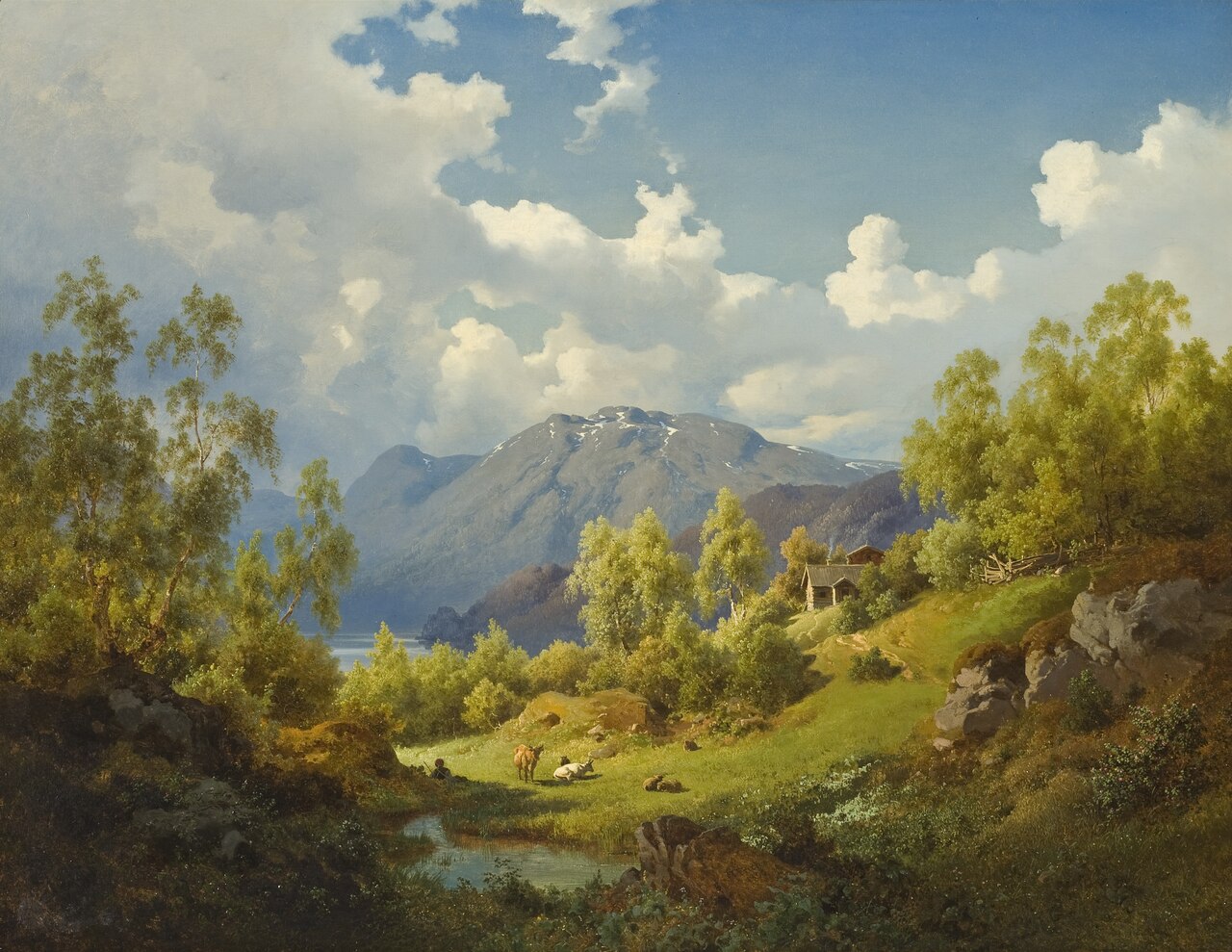 Landscape. Motif from the Numme Valley in Norway by Joachim Frich