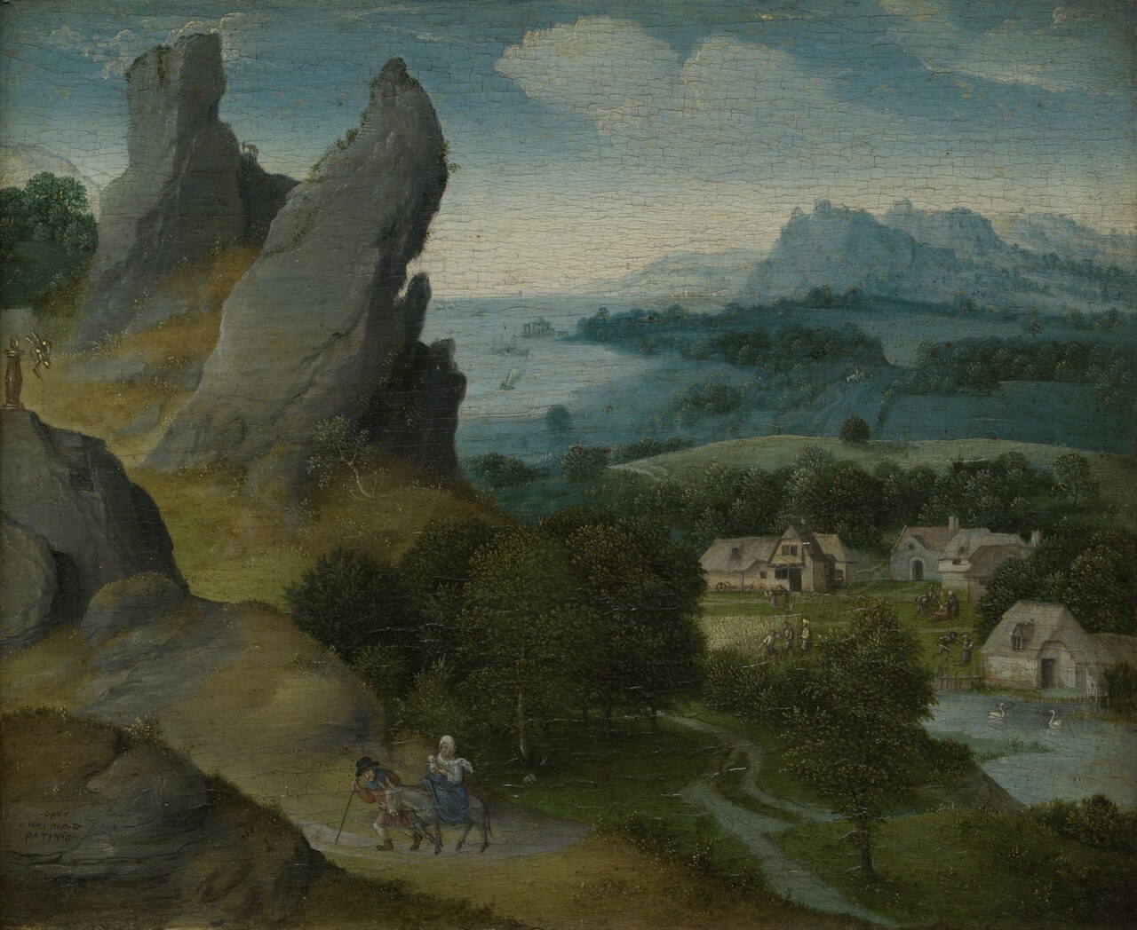 Landscape with the Flight into Egypt by Joachim Patinir