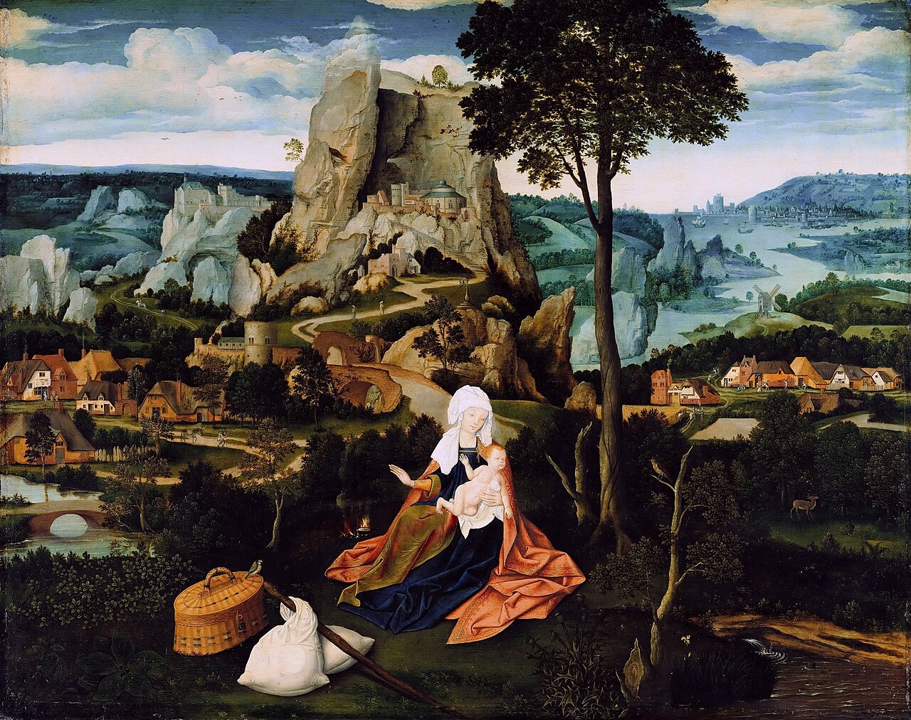Rest on the Flight to Egypt by Joachim Patinir