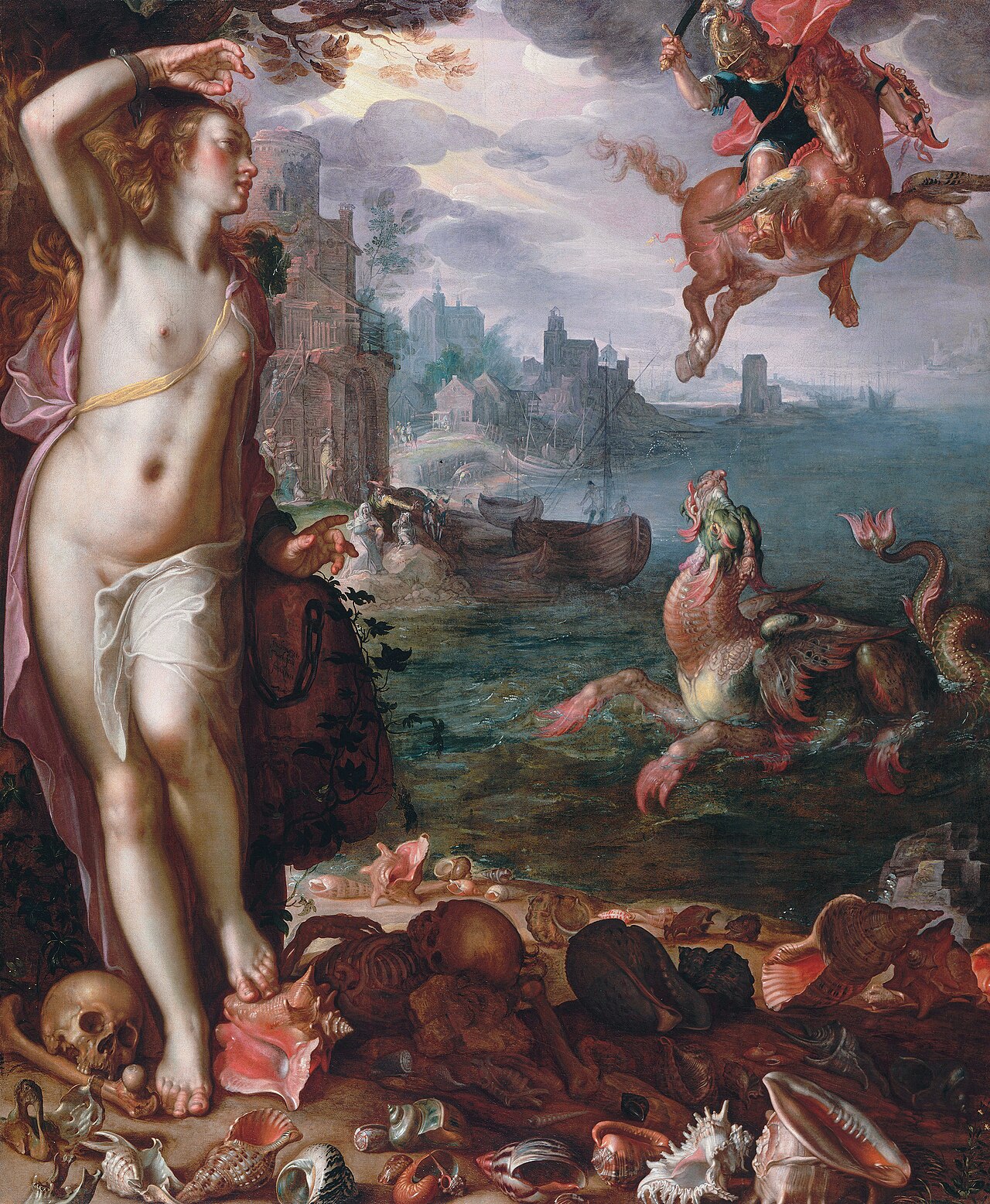 Perseus and Andromeda by Joachim Wtewael