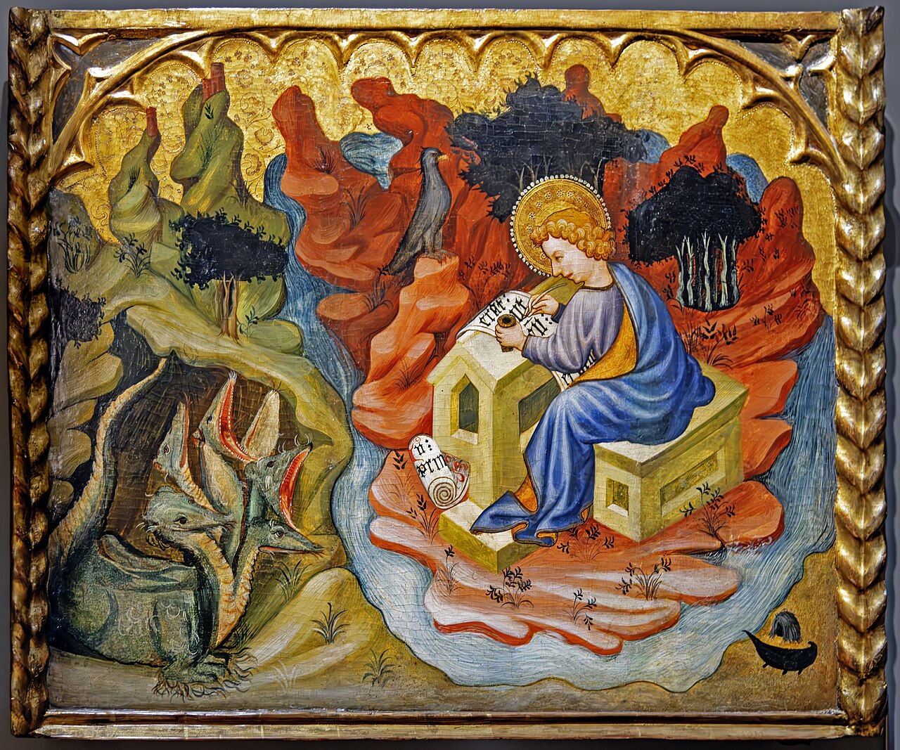 Saint John the Evangelist on Patmos by Joan Mates