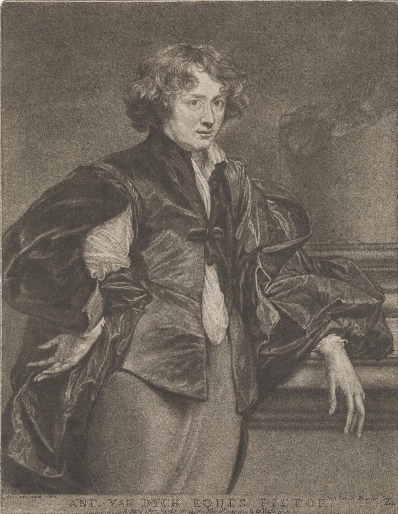 Anthony van Dyck, Eques Pictor by Joannes van der Brugghen