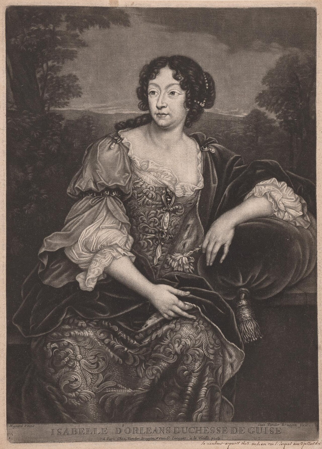 Isabelle D'Orleans Duchess de Guise by Joannes van der Brugghen