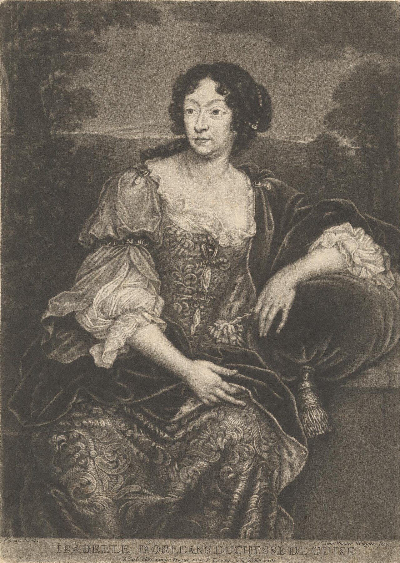 Isabelle d'Orleans, Duchesse de Guise by Joannes van der Brugghen