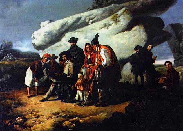 Five Artists in Sintra by João Cristino da Silva