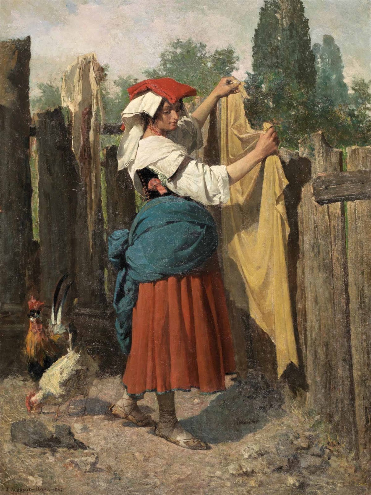 Laundry by Joaquín Agrasot y Juan