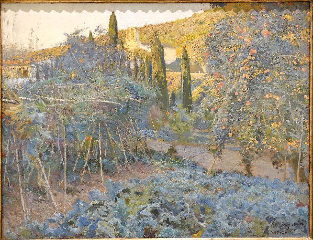 El huerto y la ermita (The Orchard and the Shrine) by Joaquín Mir Trinxet