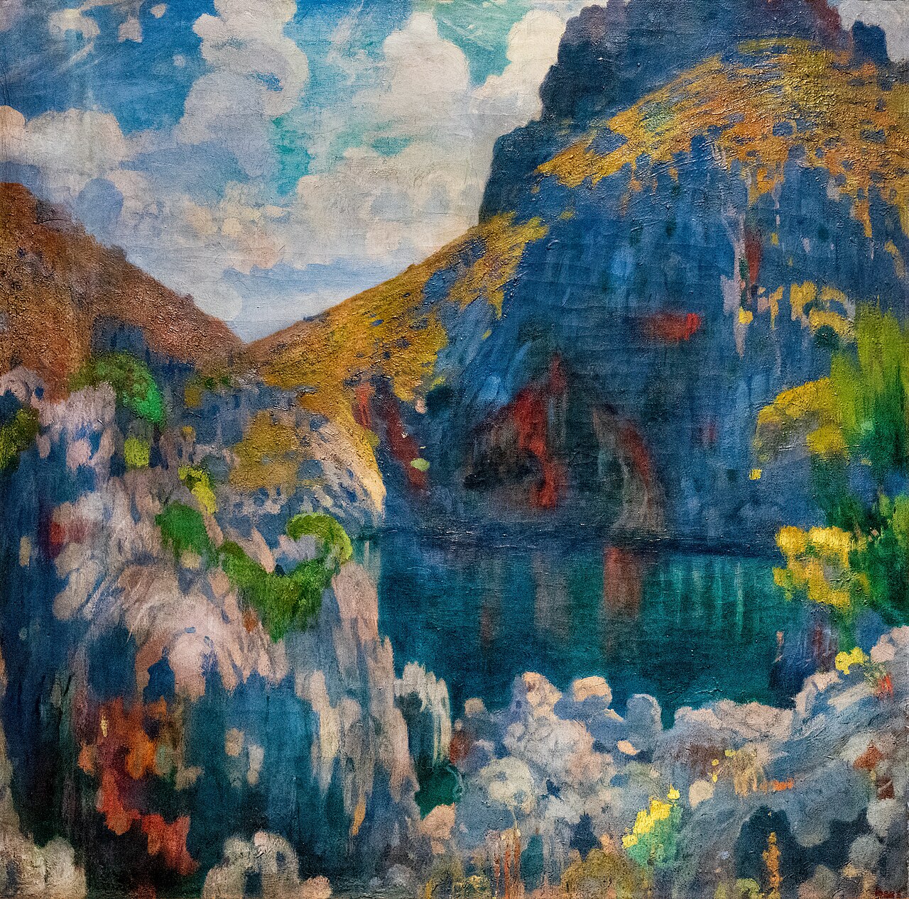 Gold and azure by Joaquín Mir Trinxet
