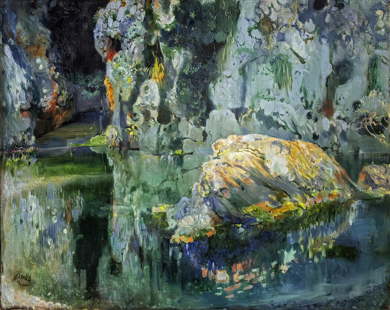 The Rock in the Pond by Joaquín Mir Trinxet