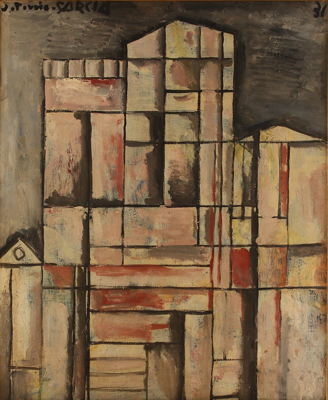 Cathedral construction by Joaquín Torres-García