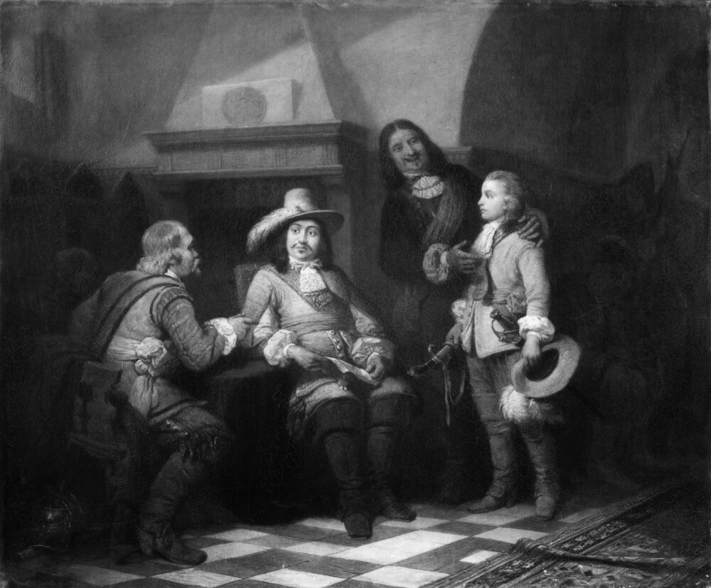 A Pole Brought Captive before King Karl X Gustav of Sweden by Johan Christoffer Boklund