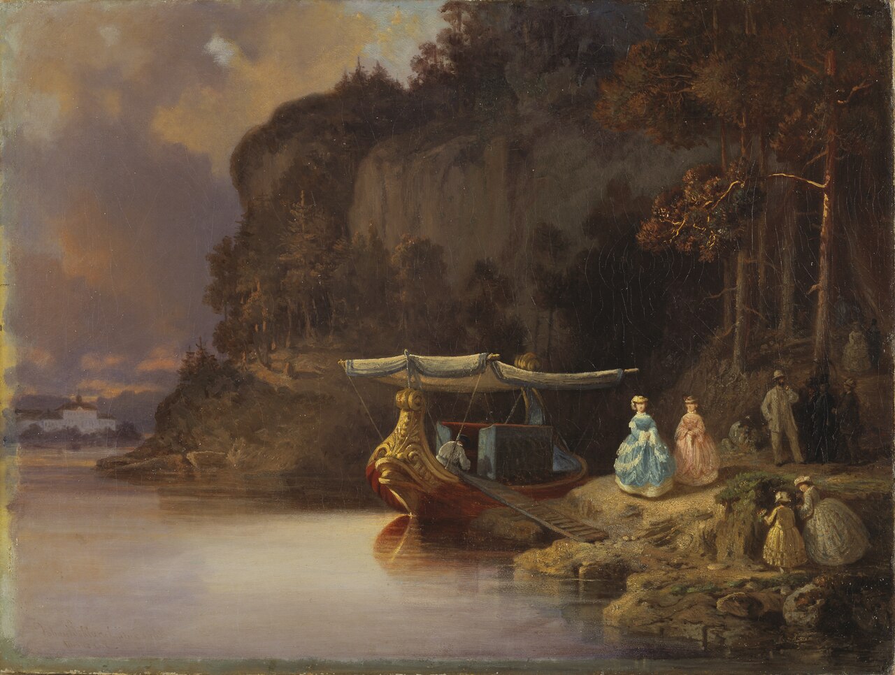 Carl's Cliff. View of Edsviken by Johan Christoffer Boklund