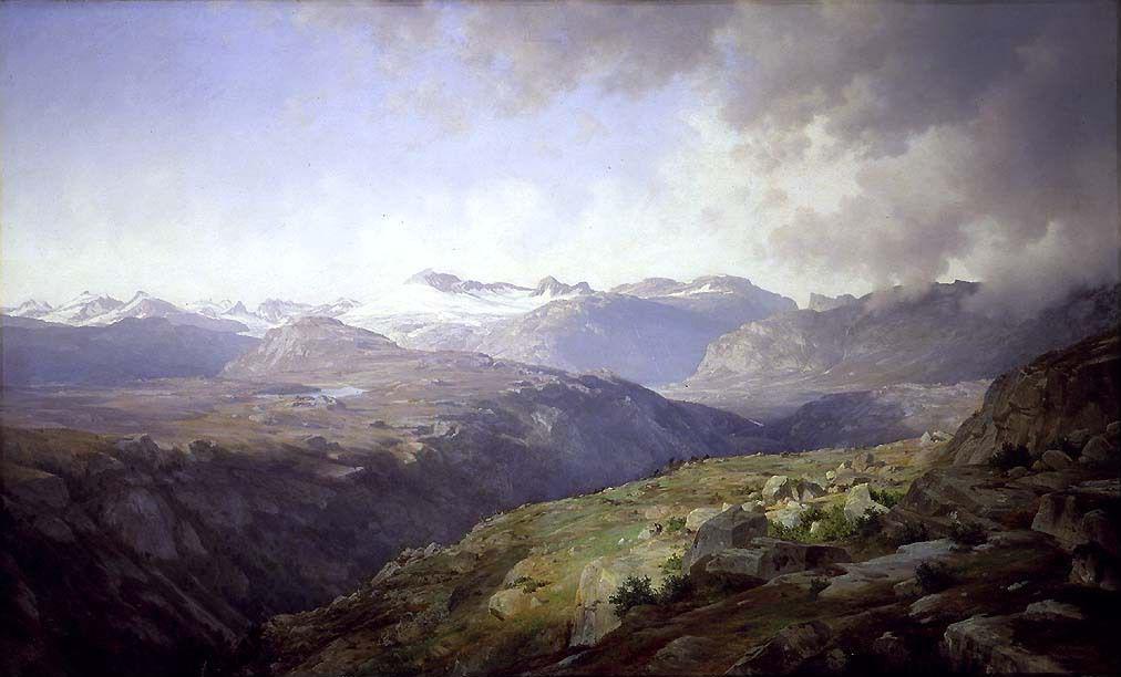 View of Jotunheimen by Johan Fredrik Eckersberg