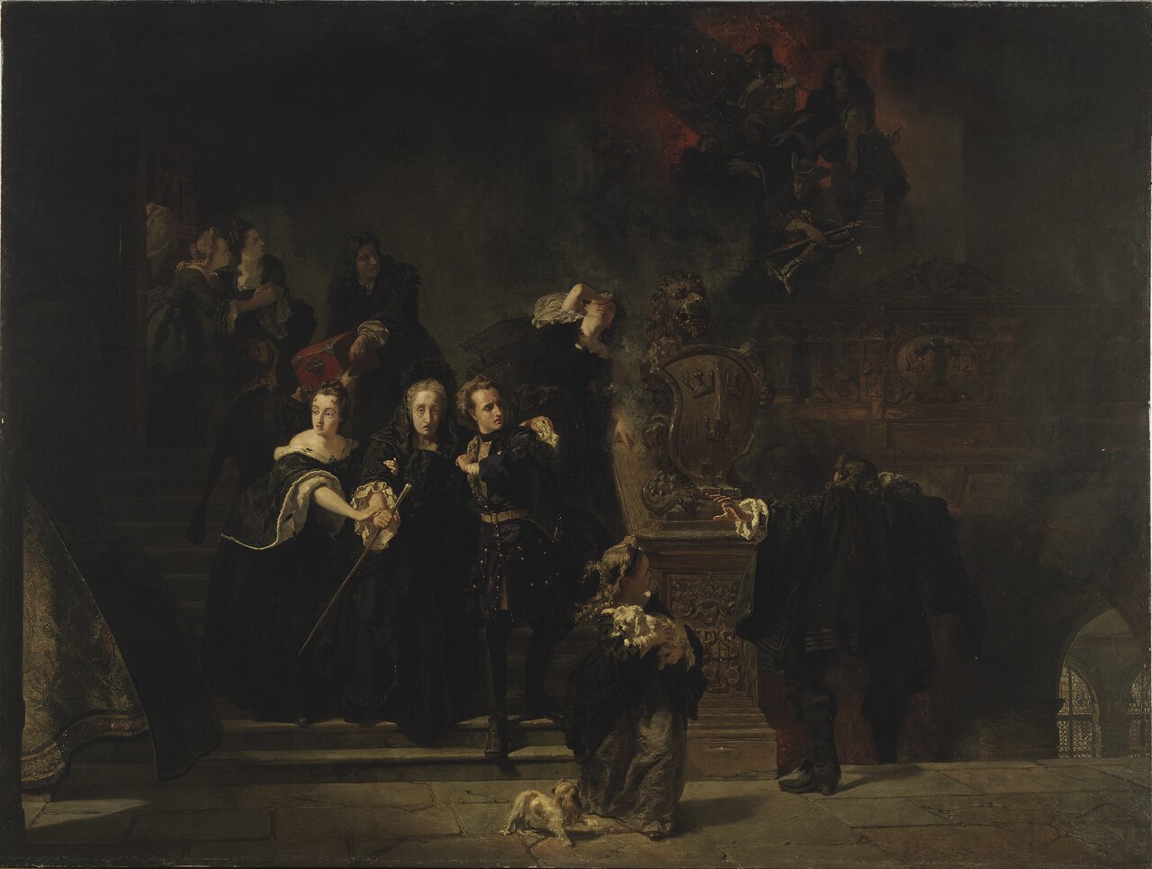 The Fire at the Royal Palace, Stockholm, May 7th, 1697 by Johan Fredrik Höckert