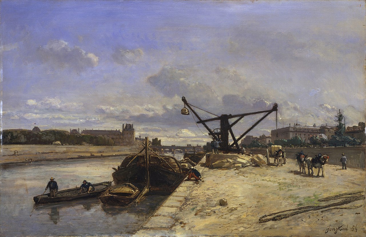 View from the Quai d'Orsay by Johan Jongkind