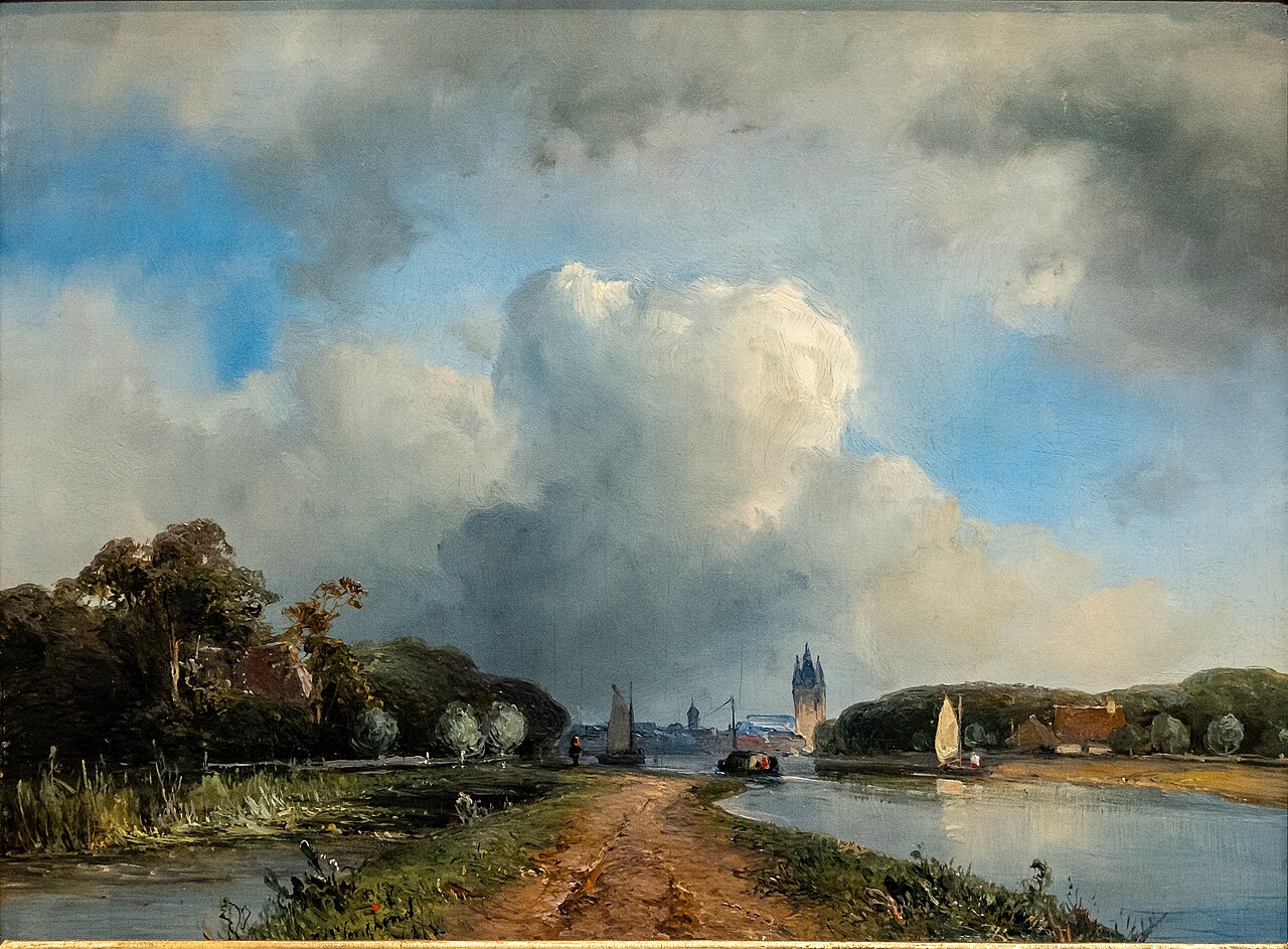 View of Delft by Johan Jongkind