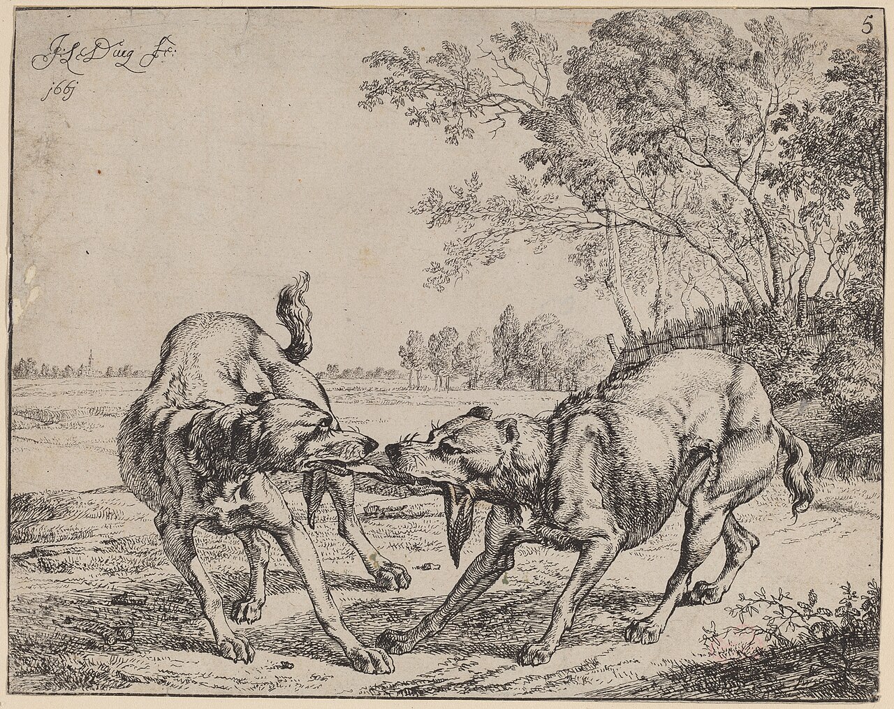 The Disputed Meat (La viande disputé) by Johan le Ducq