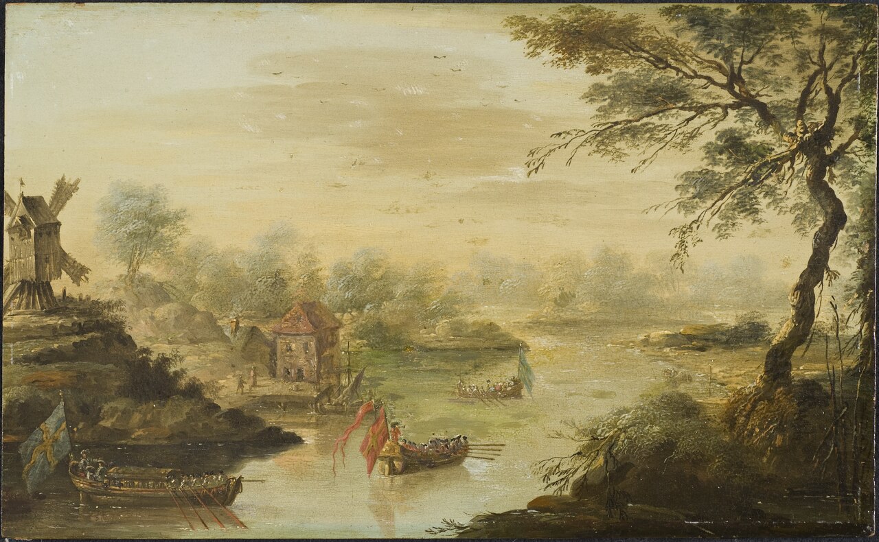Kvarnen vid Ekolsunds slott by Johan Philip Korn
