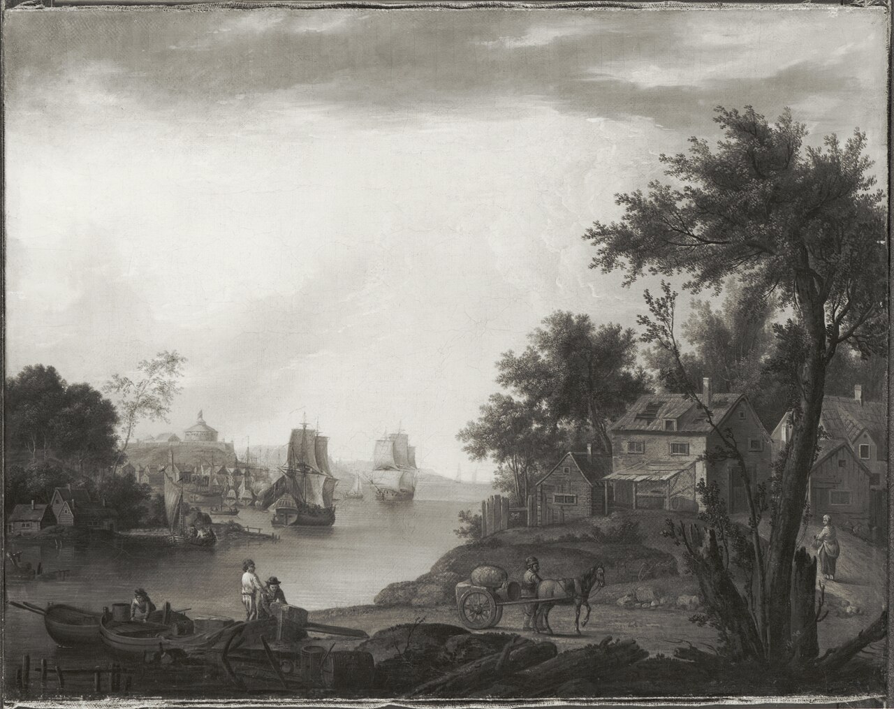 Landscape with Cartage by Johan Philip Korn
