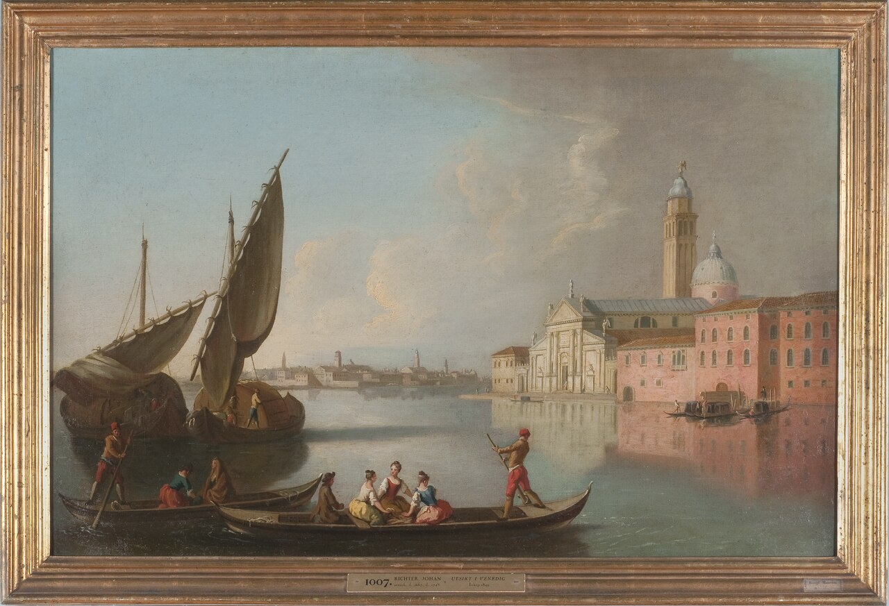 View of Venice with San Giorgio Maggiore by Johan Richter