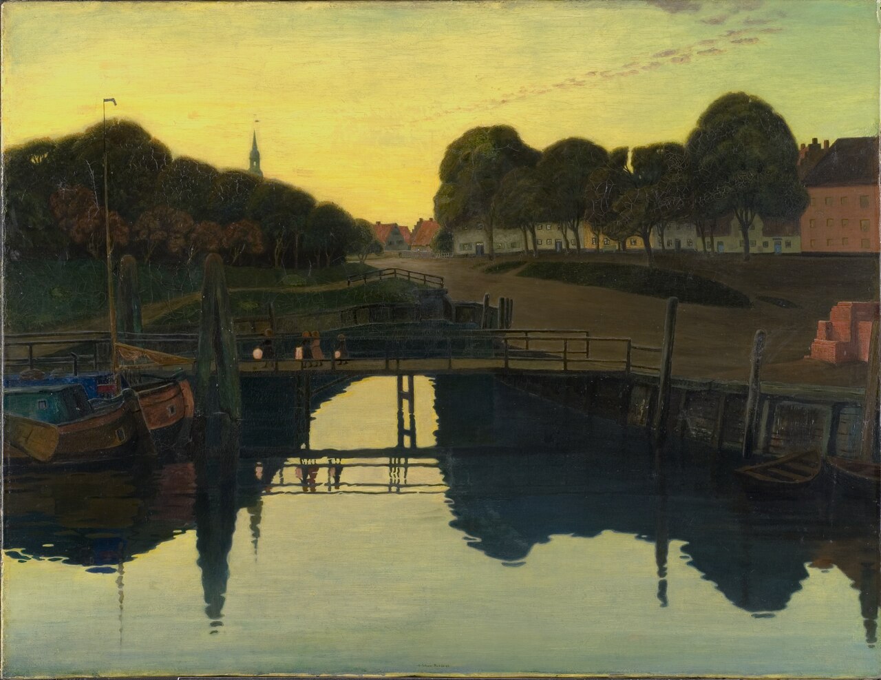 Summer night at Tönning by Johan Rohde
