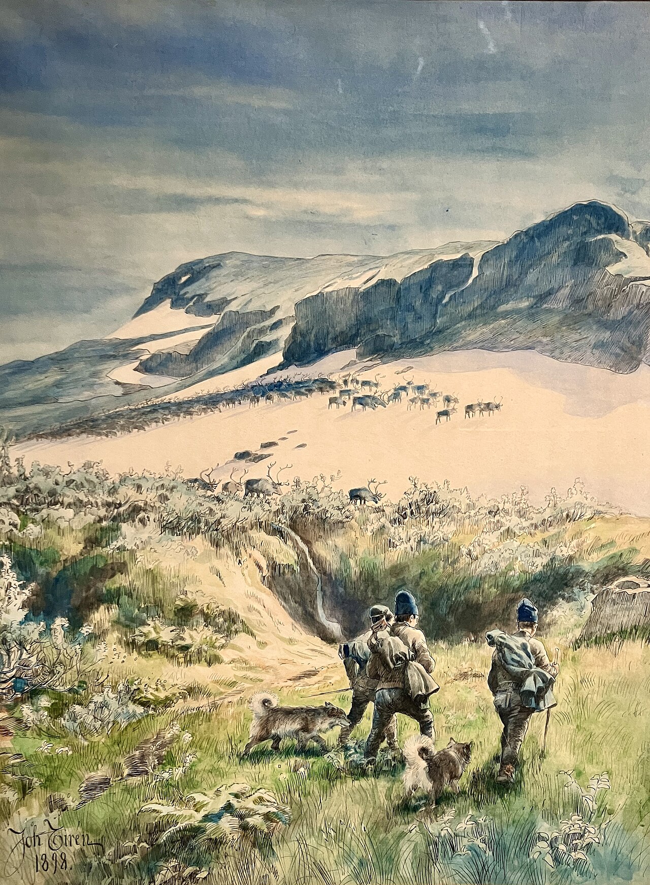 Högsommardag på Njollengassi by Johan Tirén