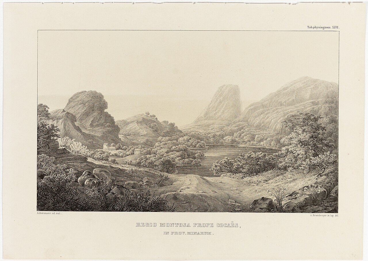 Regio Montosa Prope Cocaës, in Prov. Minarum by Johann Adam Ackermann