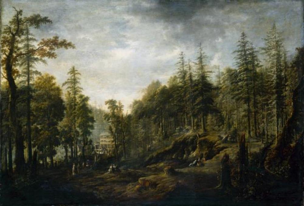 View of the Spa 'Augustusbad' at Radeberg by Johann Alexander Thiele