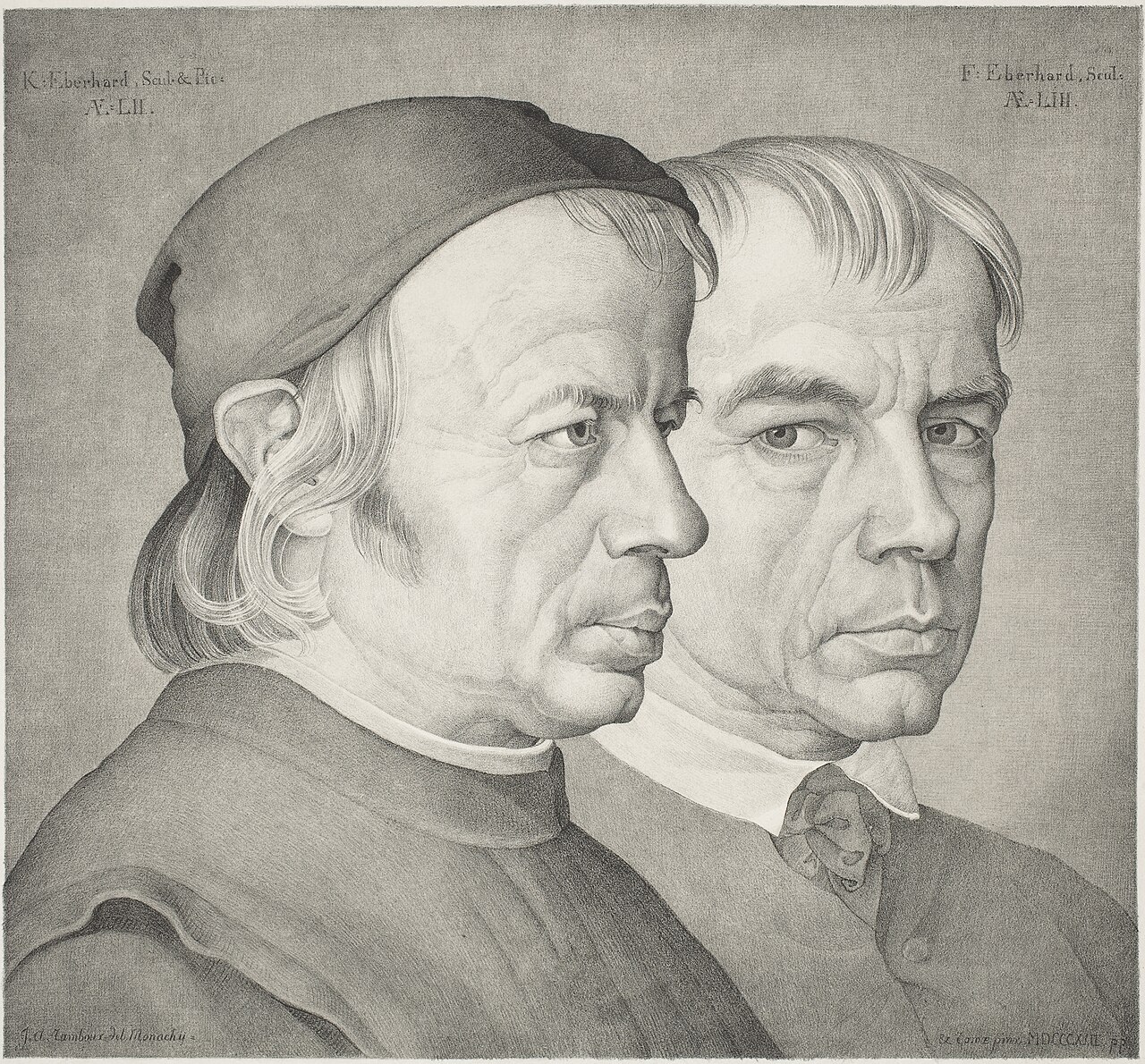The Brothers Konrad and Franz Eberhard by Johann Anton Ramboux