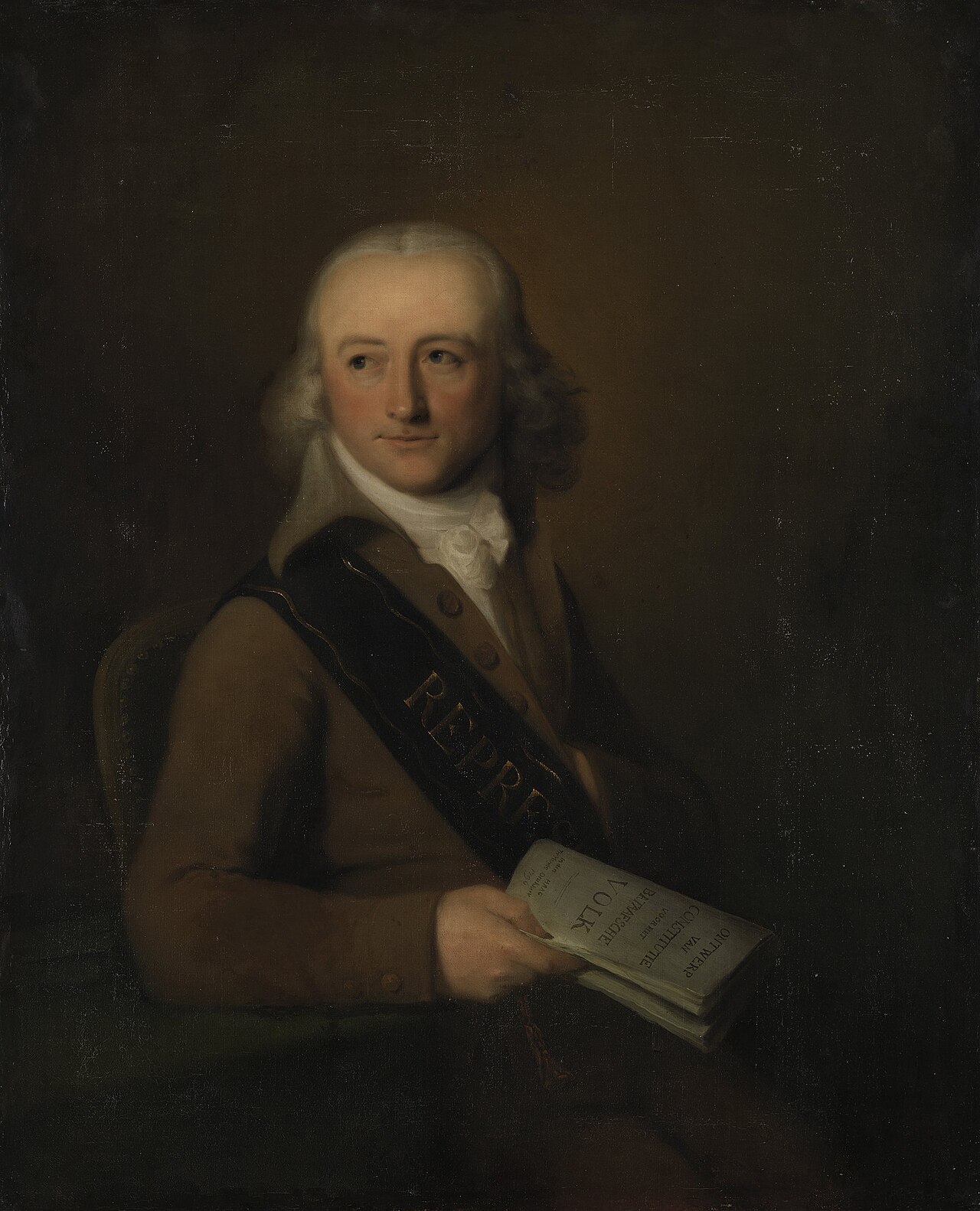 Portrait of Leonard van der Voort by Johann Baptist Scheffer