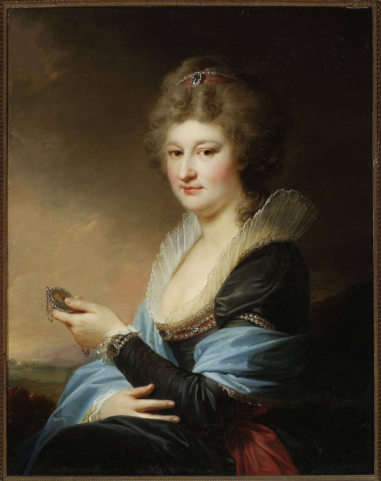 Portrait of Józefa Massalska née Radziwiłł, 2nd marriage Grabowska. by Johann Baptist von Lampi the Elder