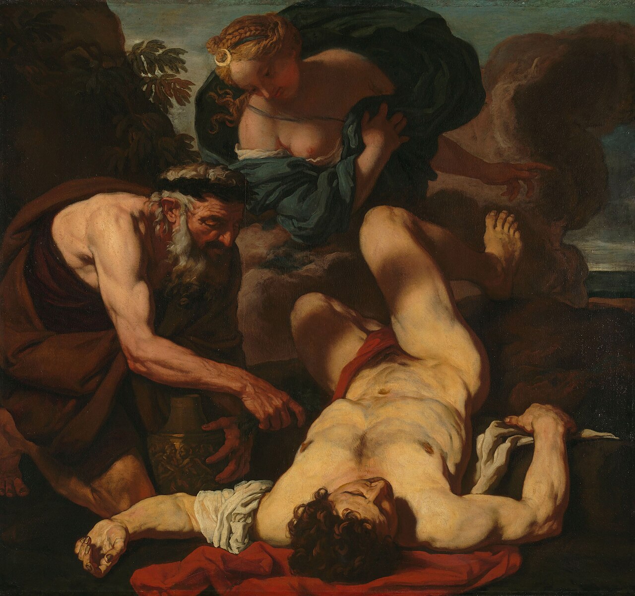 Selene and Endymion by Johann Carl Loth