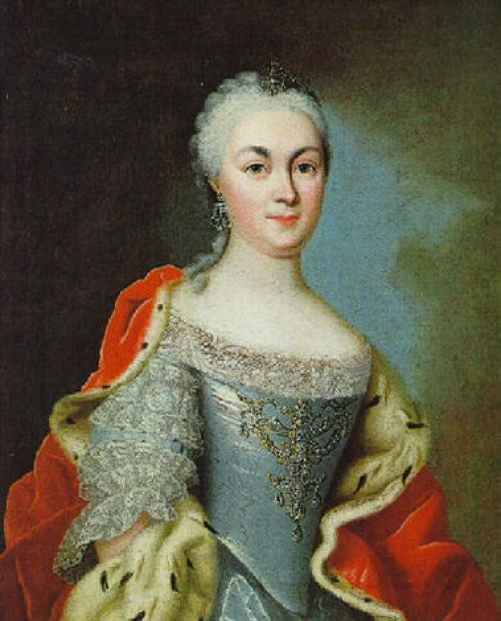 Portrait of Countess Maria Louise Albertine of Leiningen-Falkenburg-Dagsburg (1729-1818) by Johann Christian Fiedler