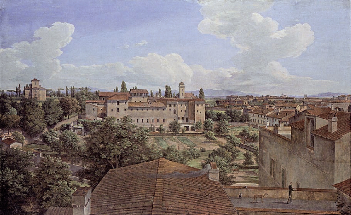 Ansicht von der Villa Malta nach Osten by Johann Christian Reinhart