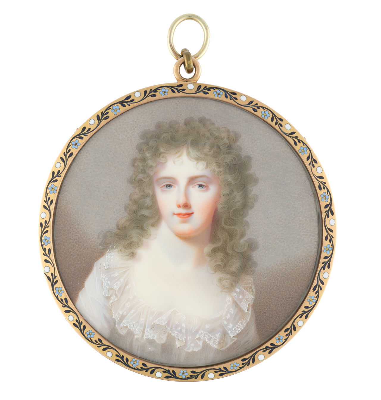 Pendant with portrait of princess Karoline of Baden by Johann Dominik Bossi