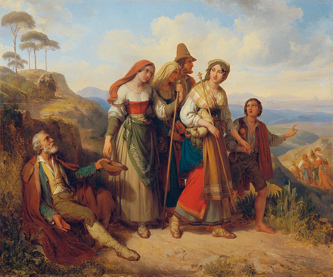 Roman pilgrims by Johann Ender