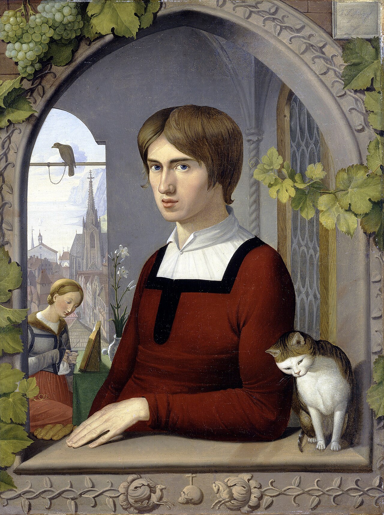 The Painter Franz Pforr by Johann Friedrich Overbeck