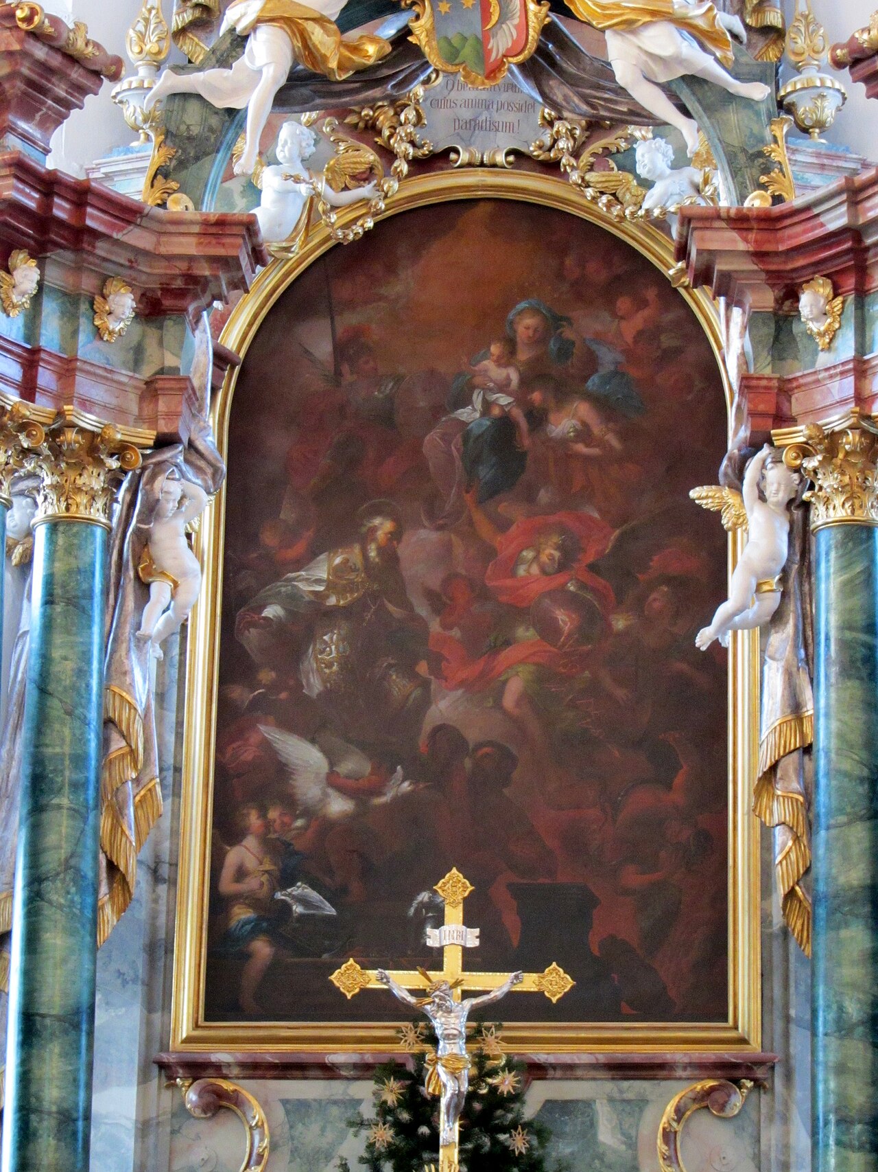 Saint Martin and other saints by Johann Georg Bergmüller