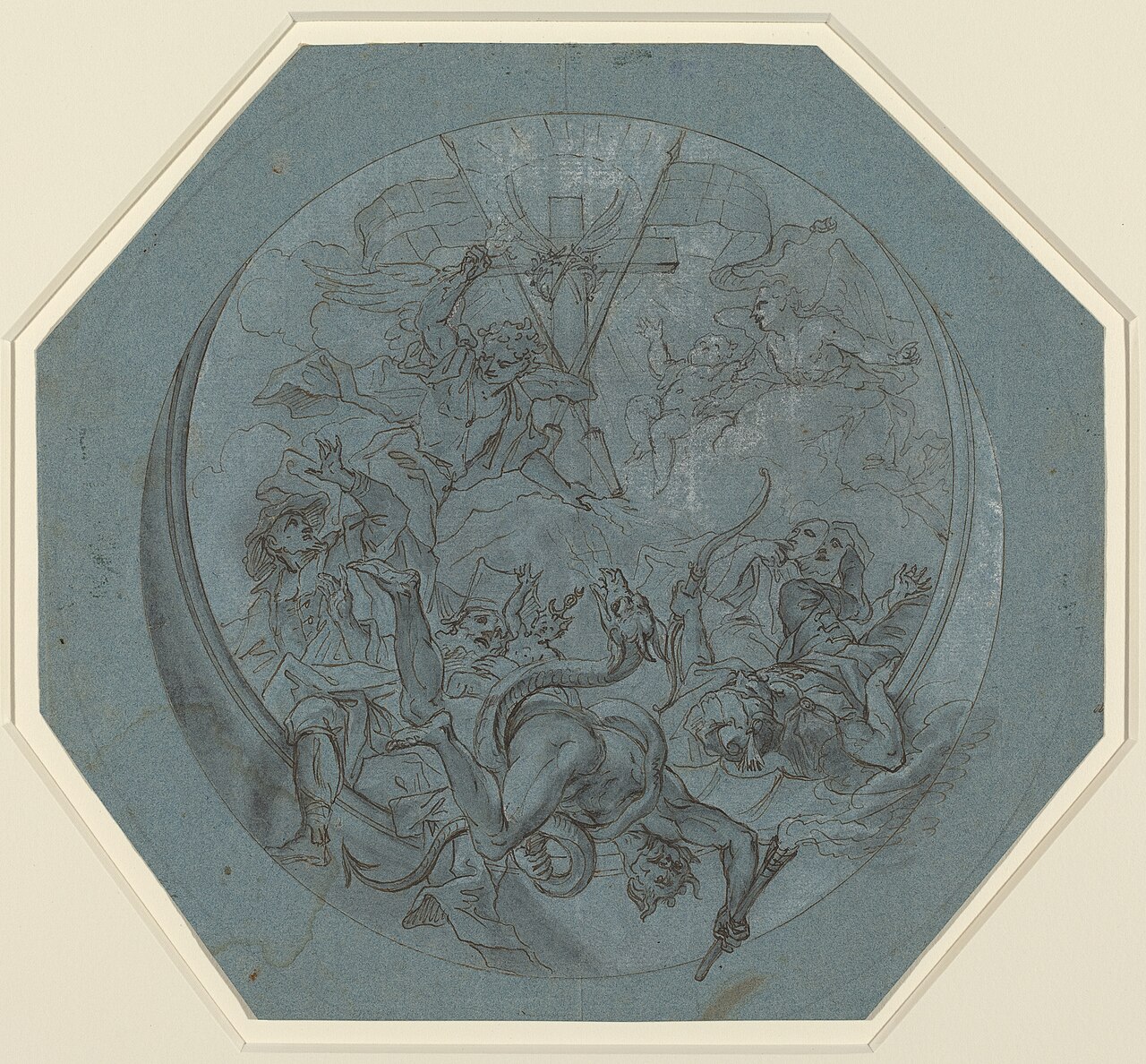 Saint Michael Defeating Heresy and Satan by Johann Georg Bergmüller