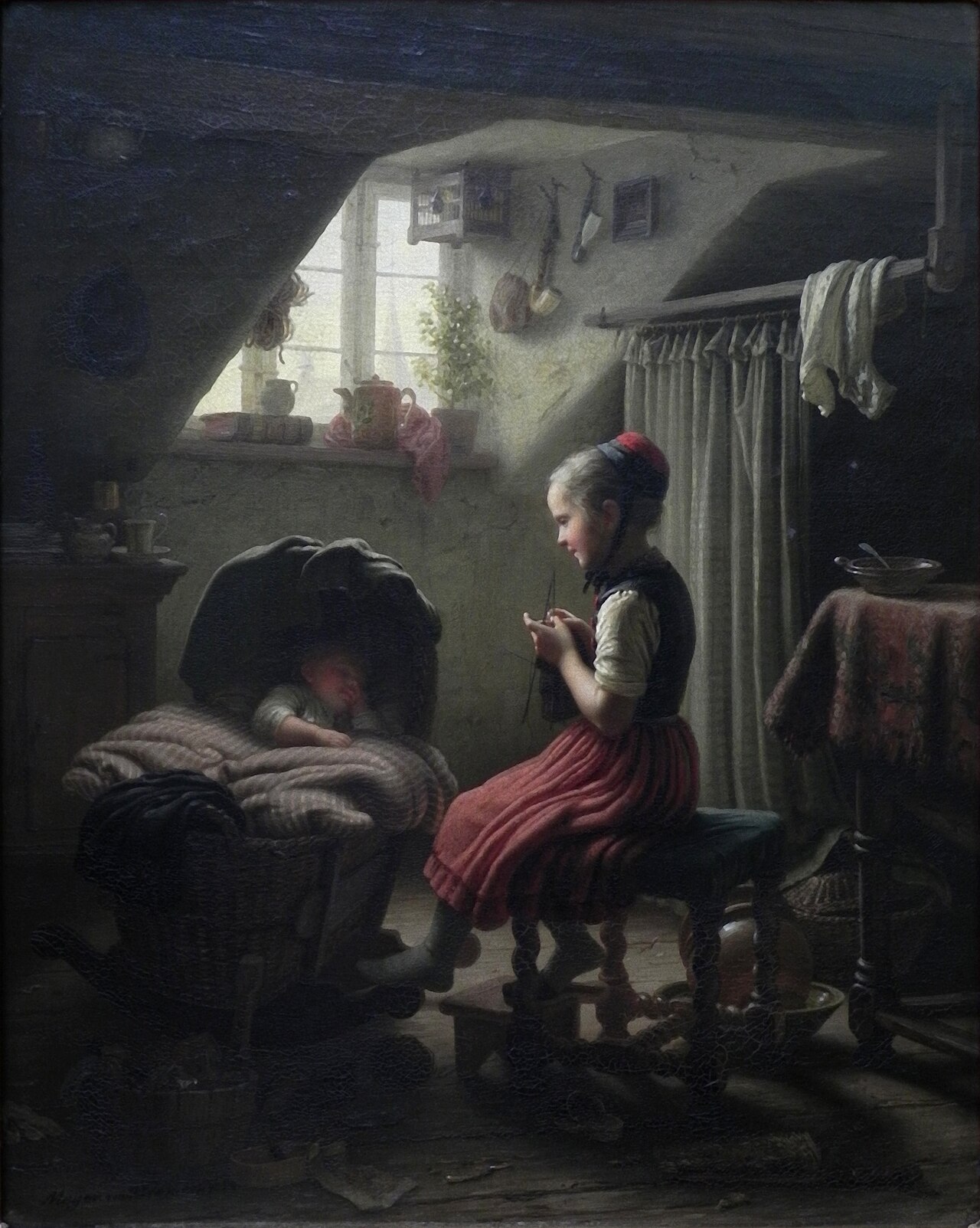 Little Housewife by Johann Georg Meyer