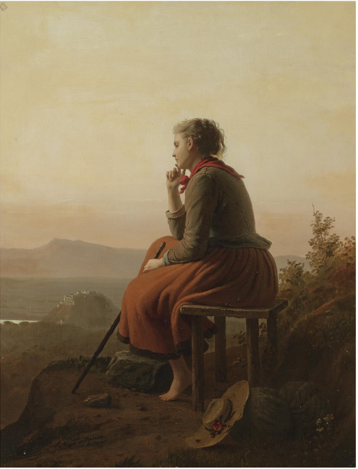 Over The Hills And Far Away by Johann Georg Meyer