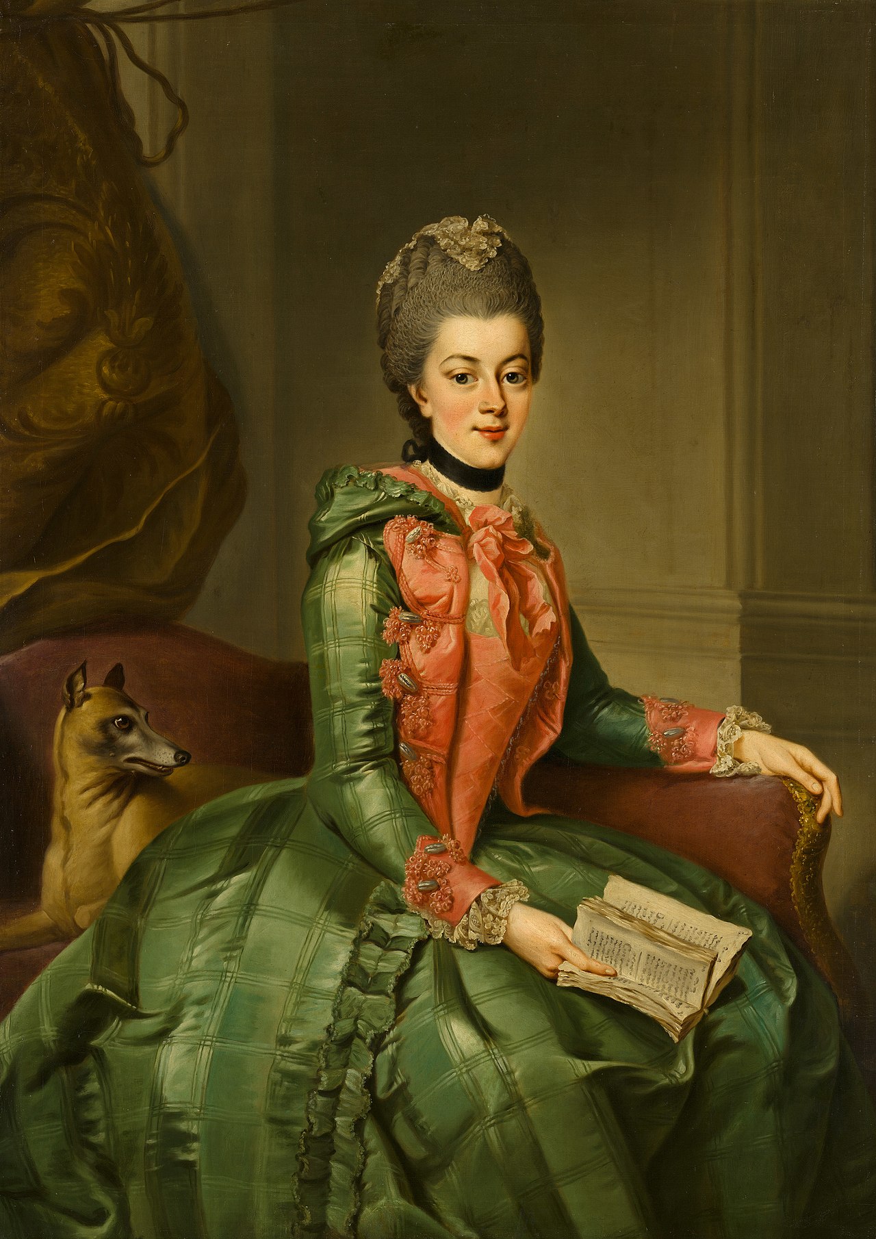 Portrait of Princess Frederika Sophia Wilhelmina (1751-1820 by Johann Georg Ziesenis
