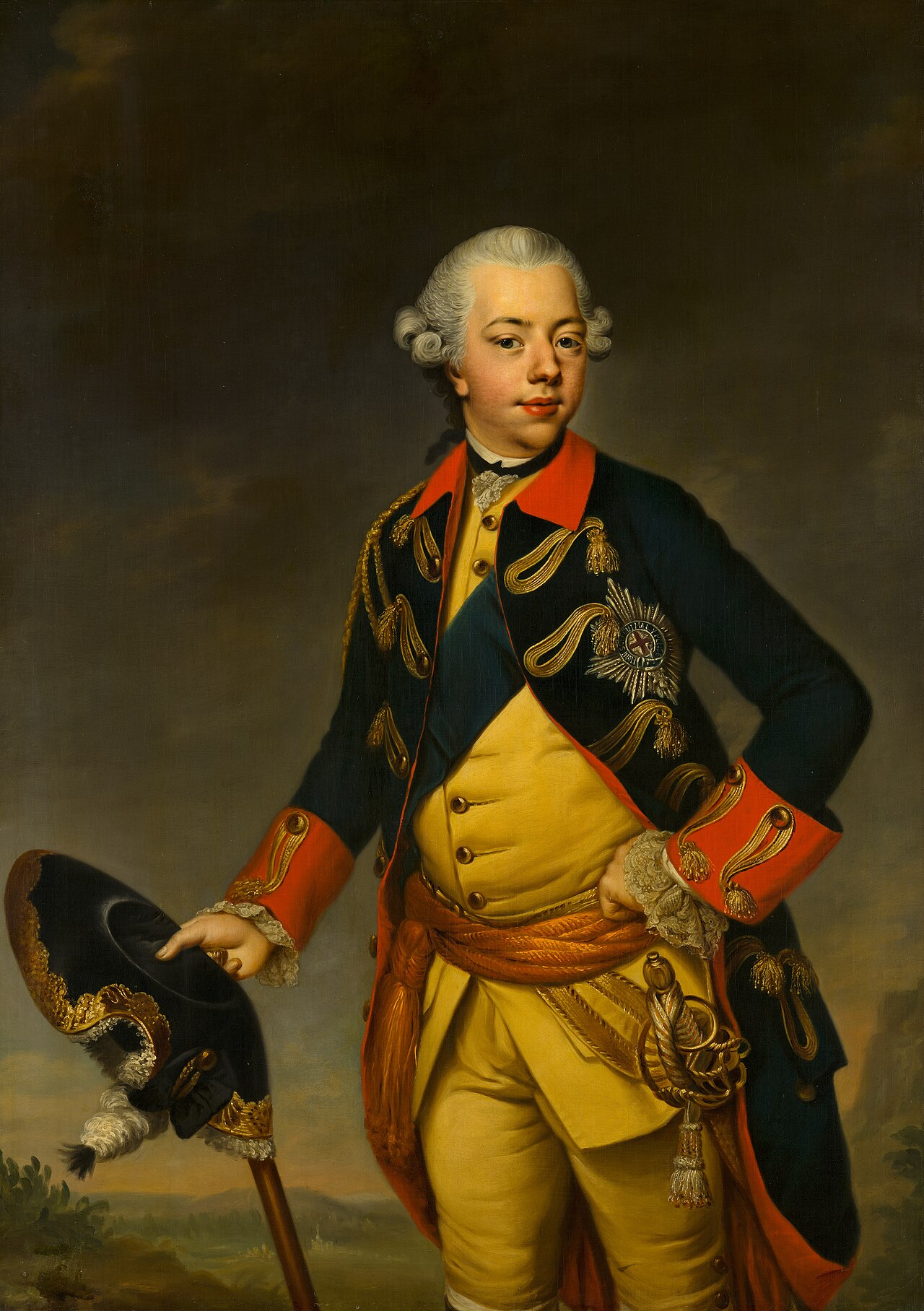Portrait of Willem V (1748-1806), Prinz von Oranien-Nassau by Johann Georg Ziesenis