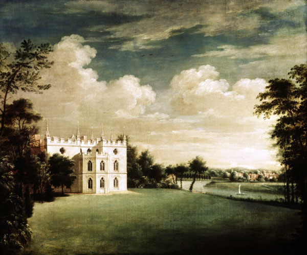 Strawberry Hill, Twickenham, from the South by Johann Heinrich Müntz