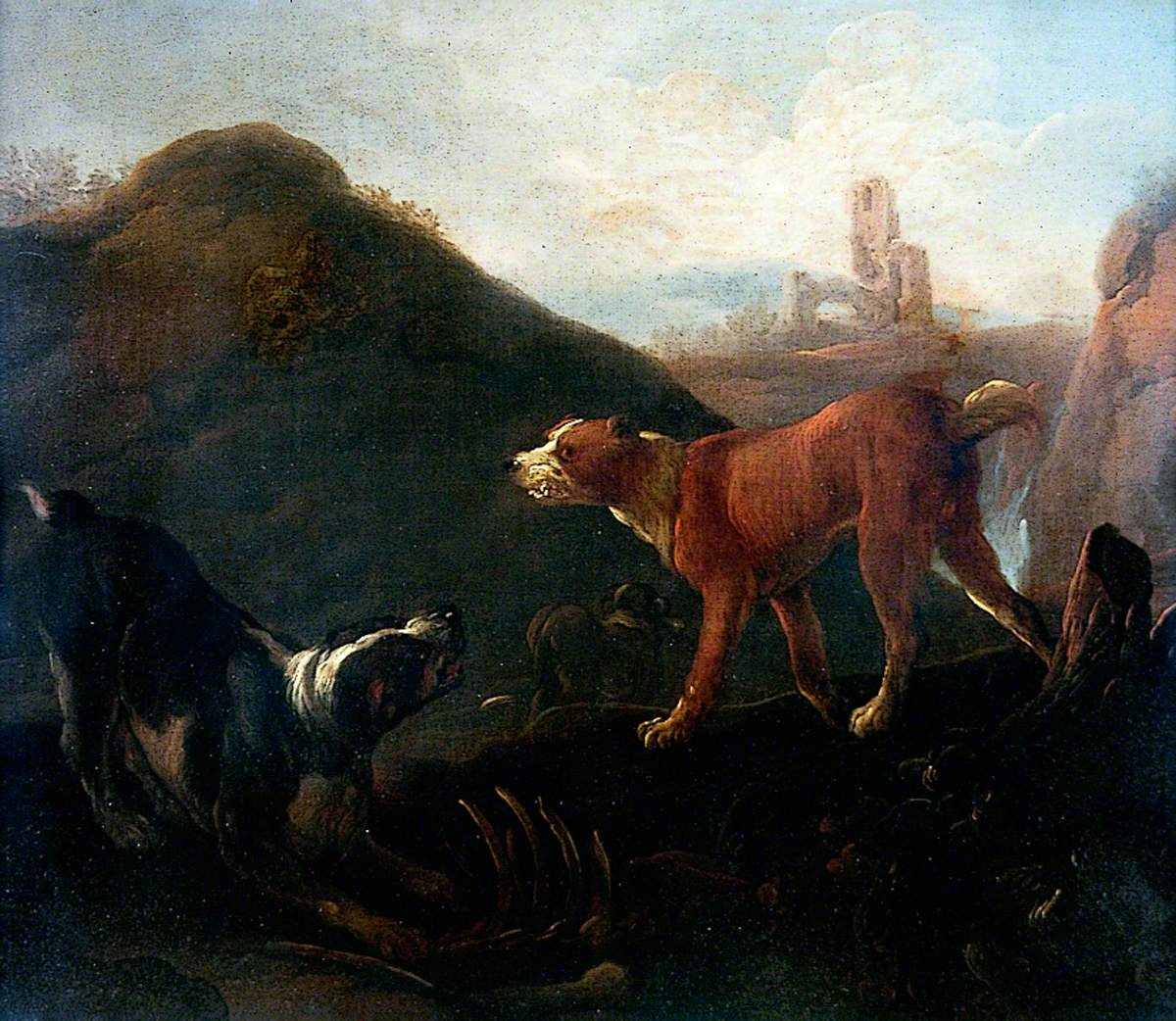 Two Dogs by Johann Heinrich Roos