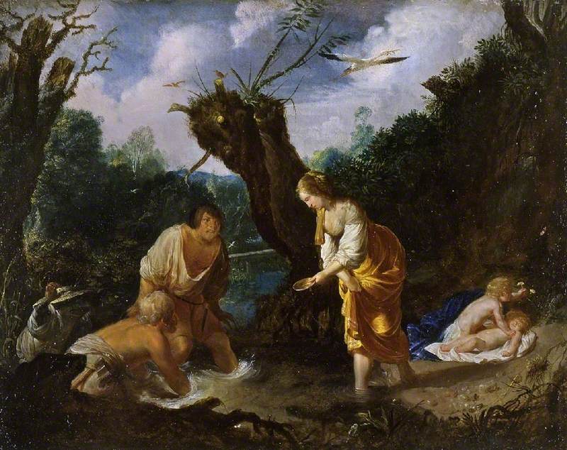Latona transforming the peasants into frogs by Johann Hulsman
