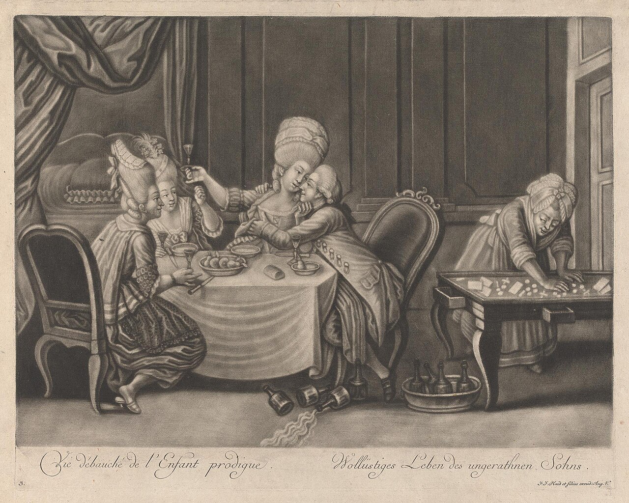 Vie debauche de l'Enfant Prodigue by Johann Jakob Haid