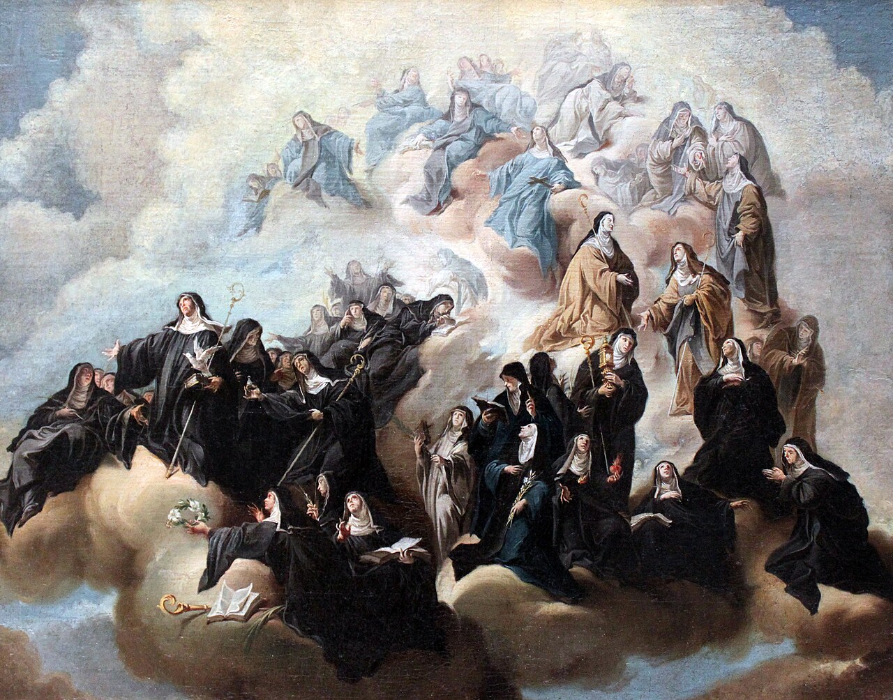 Saint Scholastica with Nuns of the Benedictine Order and its Affiliations by Johann Jakob Zeiller